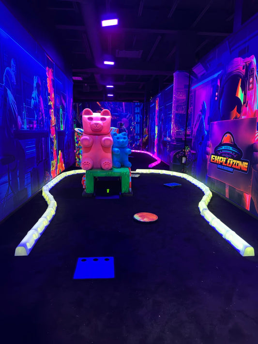 MINI-GOLF INTERIEUR FLUORESCENT (ADULTE)